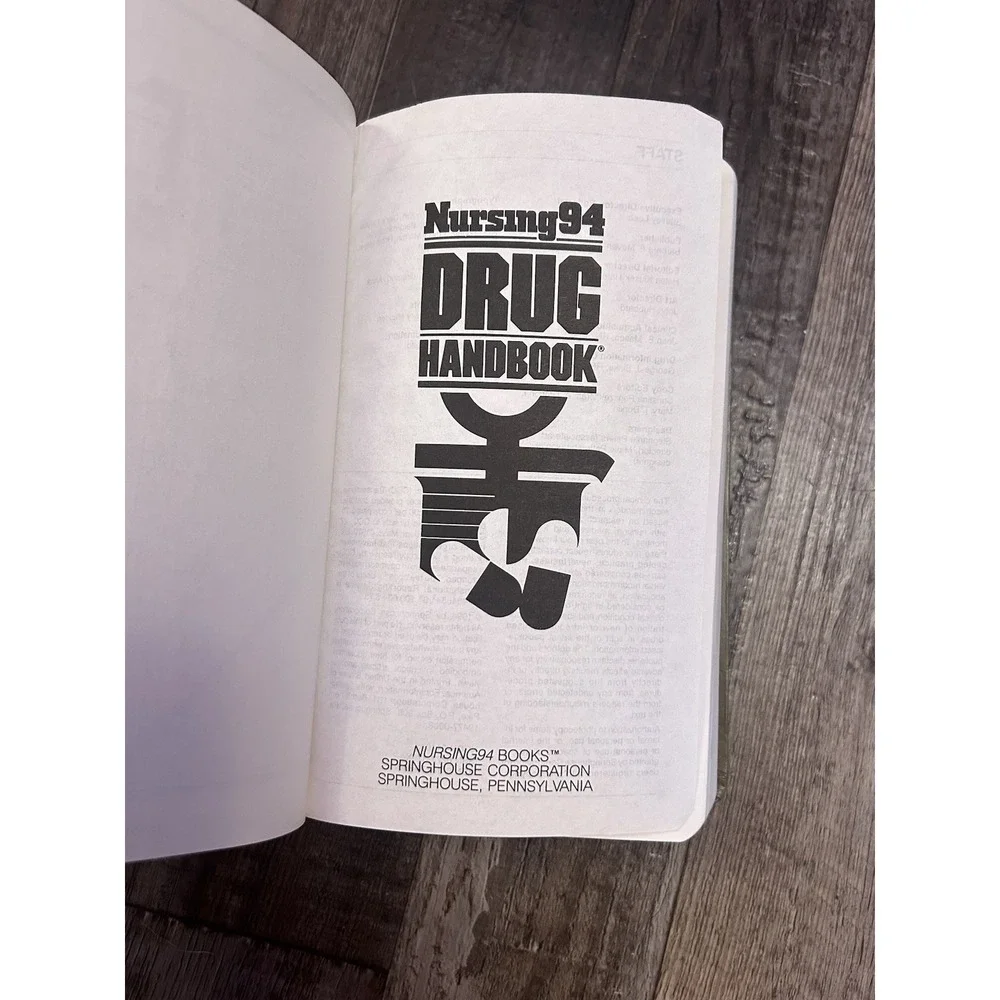 Springhouse Nursing94 Drug Handbook Pocket Reference 1994